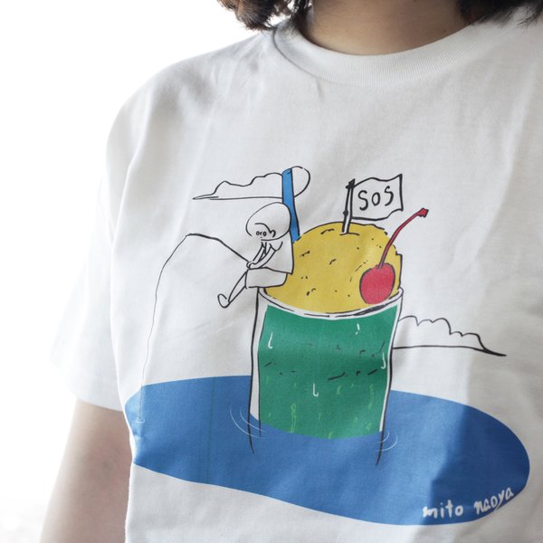 無人島はメロンクリームソーダTシャツ