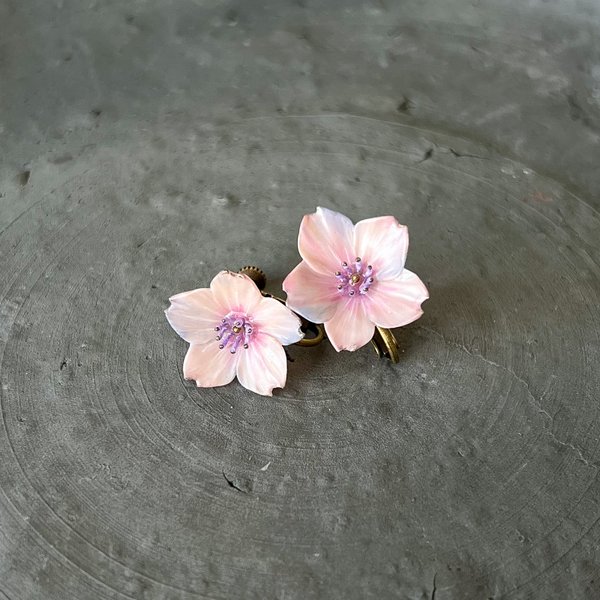 特集掲載*花朧-hanaoboro- 桜の耳飾り