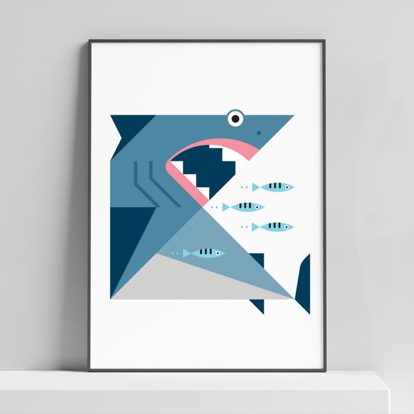 鮫のアート