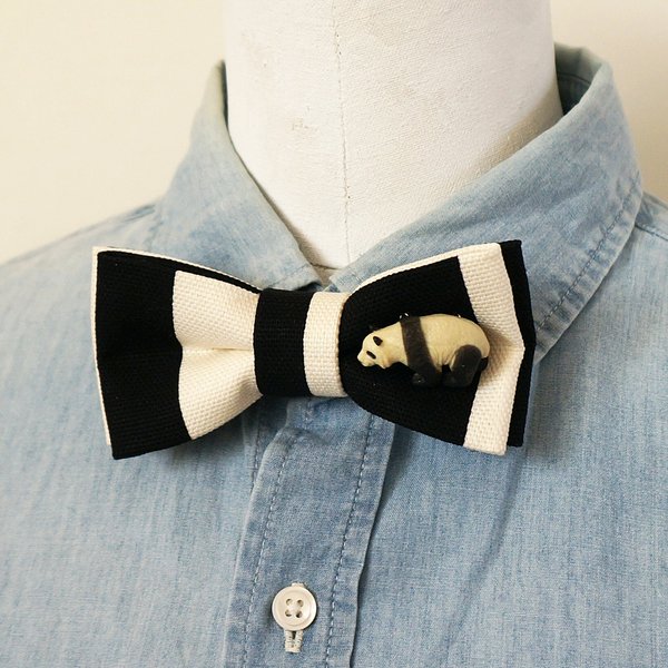 Panda-BOWTIE(white/black)