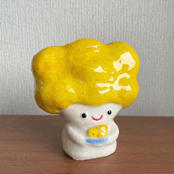 チーズ天使花瓶