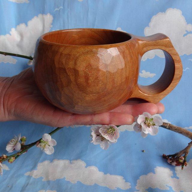 本物新品保証】 チェリーの一木彫りコーヒーカップ 無料発送 -fertilitytool.com