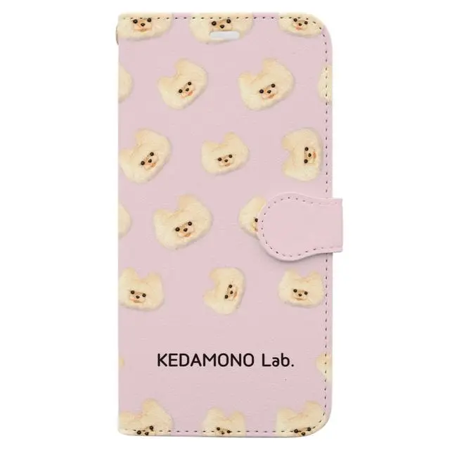 〈KEDAMONO Lab.〉手帳型スマホケース クリスピー