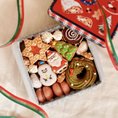 ○【クリスマス限定】サンタさんと雪だるまのクッキー缶