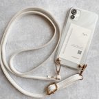 作品スマホショルダー　マルチショルダー　バッグチェーン　全機種対応　iPhone　Android　可愛い　韓国　スマホストラップ　スマホベルト　モバイルショルダー