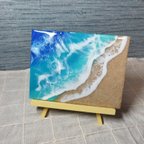 作品海のレジンアート！慶良間諸島の砂浜を使用