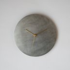 作品壁掛け時計−タイプ2/ステンレス　minimal wall clock <DISK-type2> / stainless