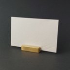 作品カードスタンド(スクエア)　ブラス　真鍮　値札　プライスカード  