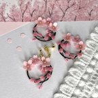 作品【紙作品】舞い散る桜のイヤリング・ピアス 