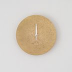 作品【1点もの】真鍮の壁掛け時計/砂肌　