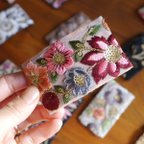 作品刺繍リボンバレッタ⑦