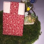 作品レトロな花柄のパスケース カードケース