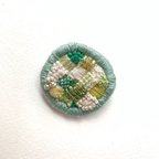 作品お絵描き刺繍【kirameki】ブローチ