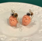 作品ブタ貯金箱なイヤリング/ピアス