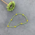 作品Beads Necklace -Green × Yellow-