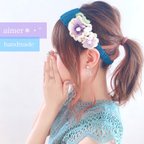 作品「世界で一つだけ」大人ヘアバンド　ヘアアクセサリー☆バースデーフォト☆桃の節句☆ひな祭り☆和服☆着物☆