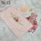 作品【再再販♡ハンドメイド】薔薇刺繍の袱紗(ふくさ)　ピンク　冠婚葬祭　№13