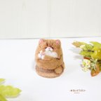 作品2本足で立つモフモフ茶トラ猫