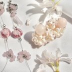 作品S series ROSE QUARTZ PIERCE