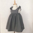 作品【完売】フリルKidsワンピース＊グレー