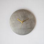 作品【受注製作】壁掛け時計−タイプ1/ステンレス　minimal wall clock <DISK-type1> / stainless