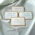 作品紙刺繍のTHANK YOUカード