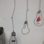 作品電球💡ワイヤークラフト三種セット