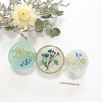 作品Spring  breeze blueバレッタ(8cm)