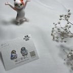 作品仄かな潤いのピアス