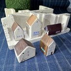 作品ミニチュアハウス　ミニハウス　小さな木のお家　Tiny house　5種　㉑