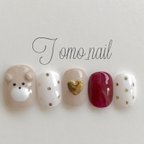 作品ガーリー♡くまさんnail