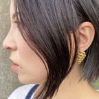 作品grape shape earrings (k18 gold plated)