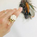 作品再販 milk crown design ring / size free