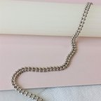 作品【50cm】【1.5mm2連】【シルバー】ダブルボールチェーン　 ボールチェーン　２連　アクセサリパーツ ハンドメイド　DIY