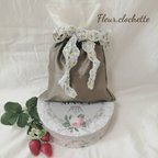 作品pliépouch flower　✾khaki✾