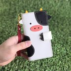 作品牛さんの手帳型スマホケース＊Mooバイルケース／全機種