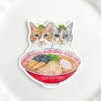 作品ラーメンだいすき！猫中華なステッカー