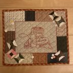 作品刺繍の女の子