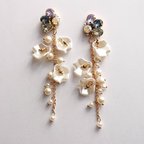 作品ラメ入りビジューのフラワーaccessory