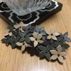 作品☆本革☆お花のバレッタ