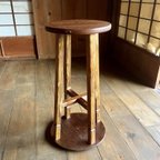 作品【廃材制作】ロッキングスツール