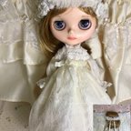 作品【再販】blytheoutfitさまご予約専用 「ファンティーヌ」ドレスとお花のヘッドドレスの２点セット