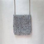 作品beads bag M size clear marble