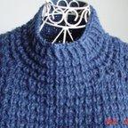 作品凹凸のあるラーベン編みが表情豊かなニット