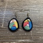 作品刺繍ピアス