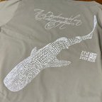 作品オーバーサイズ リブ袖ロングTシャツ〜海洋学者の白昼夢（ストーングレー）