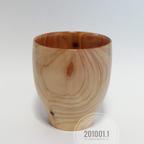 作品木のカップ 木製 W77mm×H86mm 201001.1