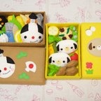 作品 フェルト⭐️殿さま・わんこランチBOX⭐️セット販売