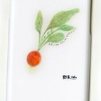 作品iphoneケース　野菜くらぶ。 しゃきっとラディッシュ　iphone6 iphone7 iphone8　スマホケース 