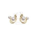 作品ERG-2674-G【1set】パール.ピアス/Pearl Round Post Earrings